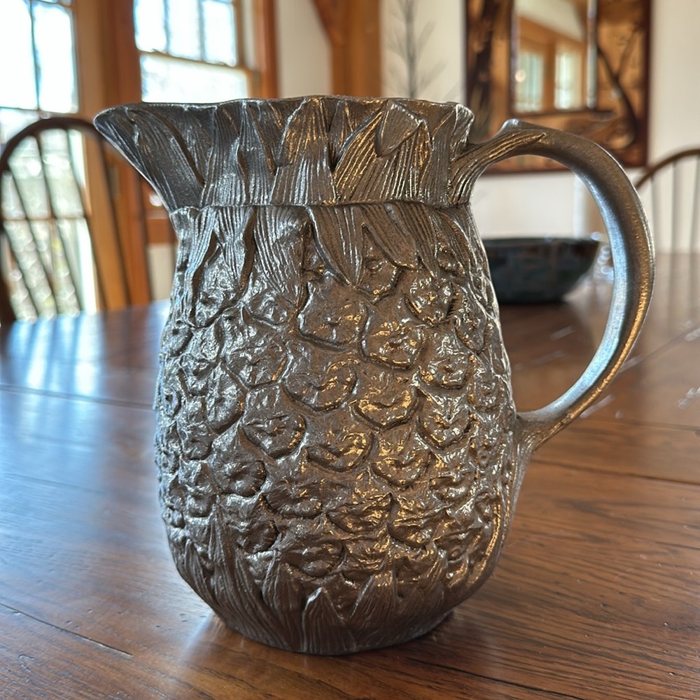 Wilton Armetale Pineapple Pewter Look Pitcher